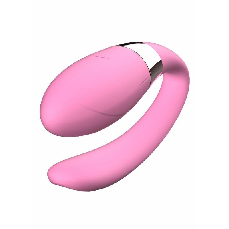 Вібратор для пар - V-Vibe Pink, USB, 7 Function, Remote Control