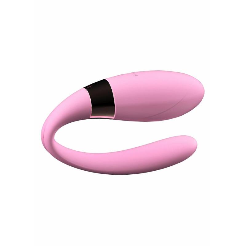 Вібратор для пар - V-Vibe Pink, USB, 7 Function, Remote Control