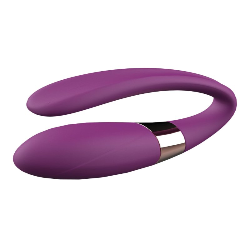 Вібратор для пар - V-Vibe Purple, USB, 7 Function, Remote Control