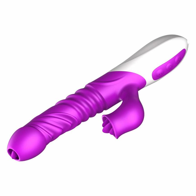 Вібратор - Silicone Vibrator, USB, 10 Function &Thrusting Function, Heating