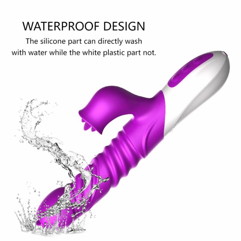 Вібратор - Silicone Vibrator, USB, 10 Function &Thrusting Function, Heating