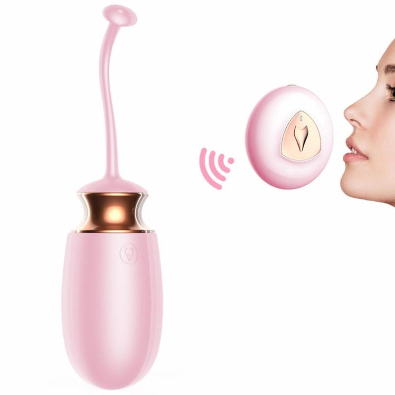Віброяйце - Vibrating Silicone Love Egg Pink, USB, 10 Function, Heating, Voice Control