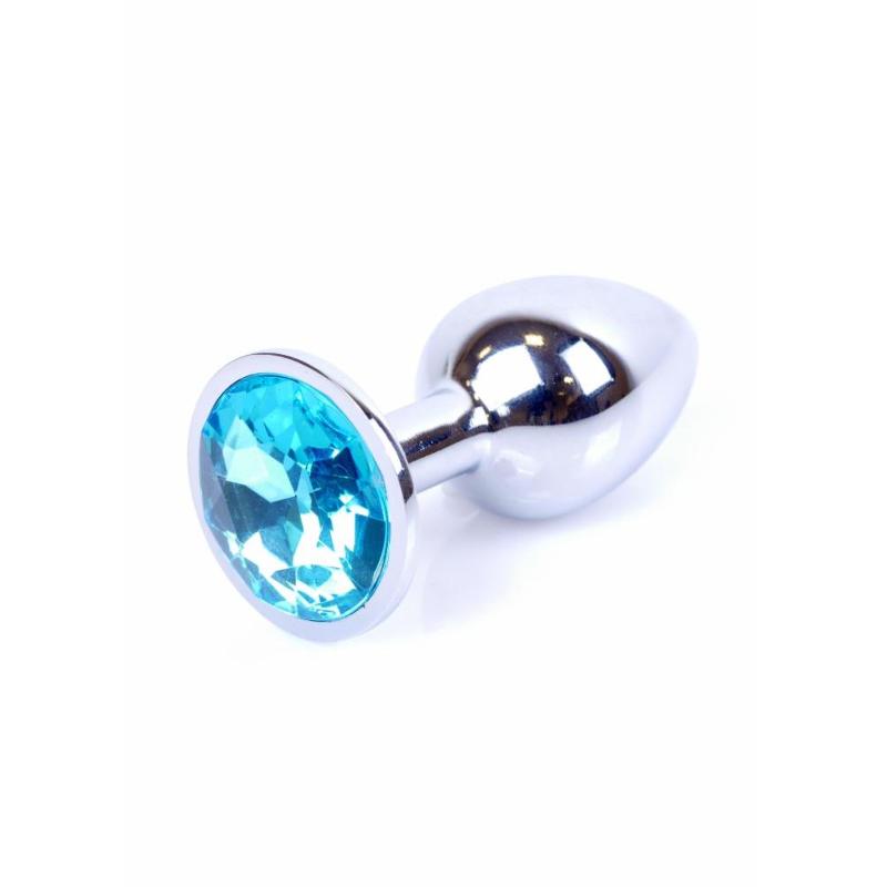 Анальна пробка - Jewellery Silver Plug Light Blue