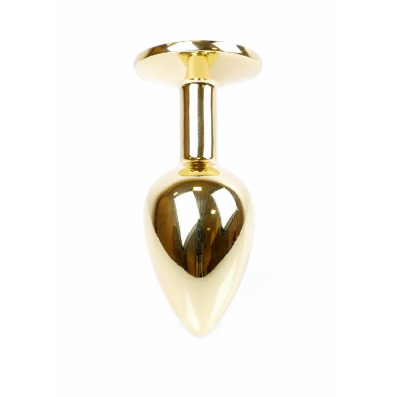Анальна пробка - Jewellery Gold Plug Light Blue