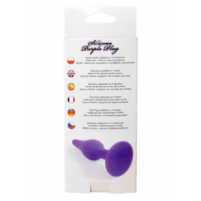 Анальна пробка - Silicone Purple Plug S