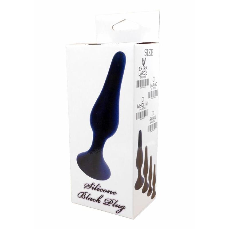 Анальна пробка - Silicone Black Plug M