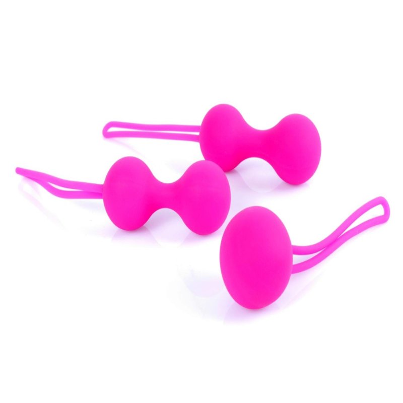 Набір вагінальних кульок - Silicone Kegal Balls Set Pink
