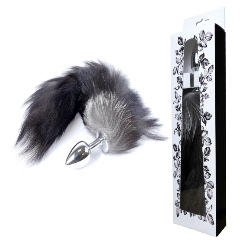 Анальна пробка - Fox Tail Black 2XL - зображення 1