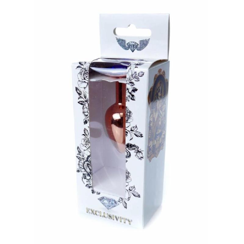 Анальна пробка - Jewellery Red Gold Plug Dark Blue