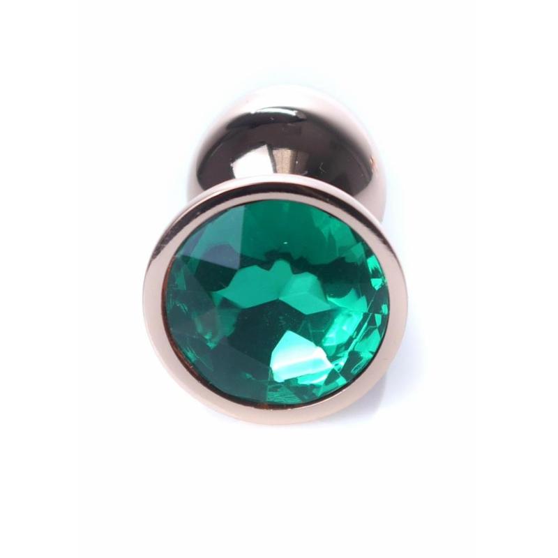 Анальна пробка - Jewellery Red Gold Plug Green