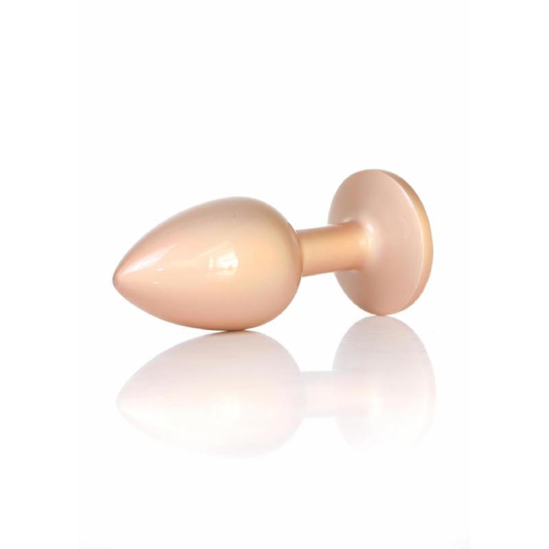 Анальна пробка - Jewellery Pearl Gold Plug Clear S