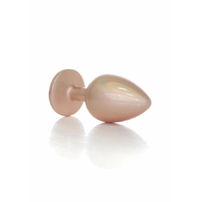 Анальна пробка - Jewellery Pearl Gold Plug Clear L