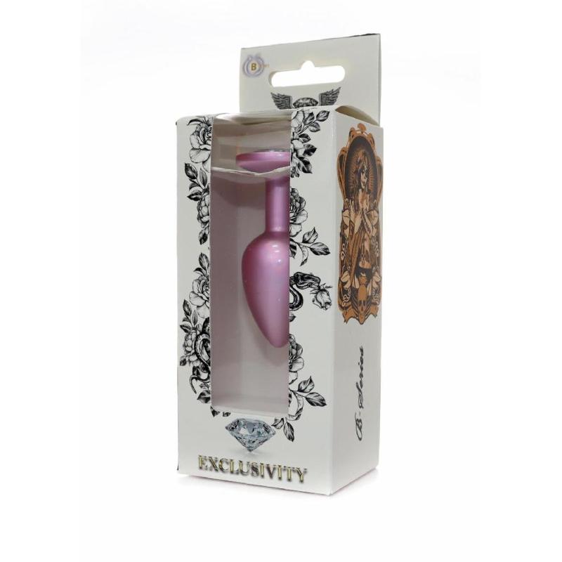 Анальна пробка - Jewellery Pearl Pink Plug Clear S