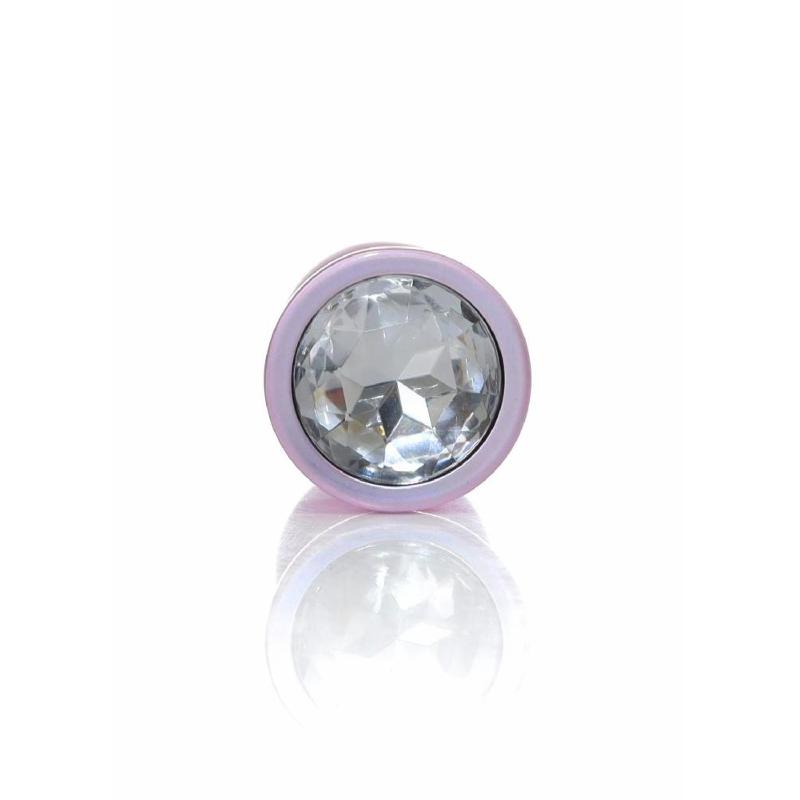 Анальна пробка - Jewellery Pearl Pink Plug Clear M