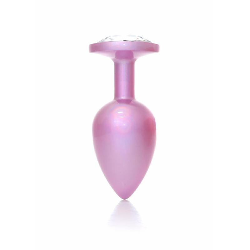 Анальна пробка - Jewellery Pearl Pink Plug Clear L