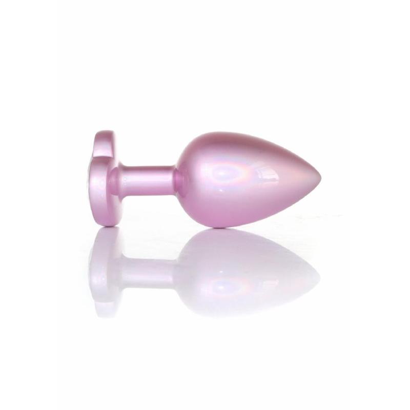 Анальна пробка - Jewellery Pearl Pink Heart Plug Clear L