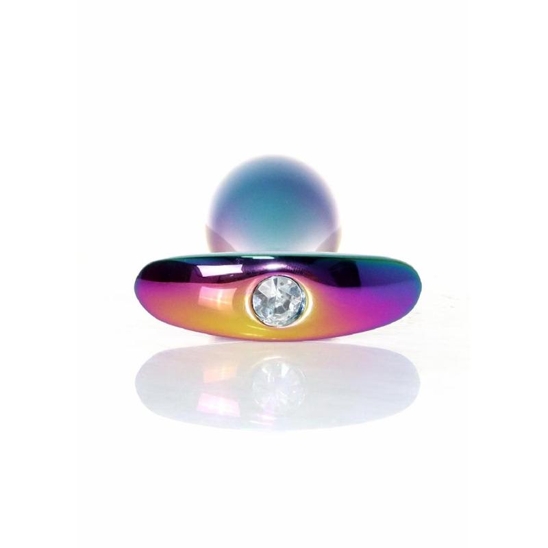 Анальна пробка - Jewellery Multicolour Plug Clear L
