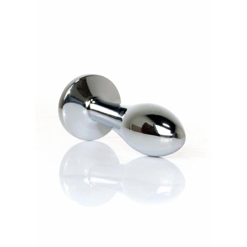 Анальна пробка - Jewellery Silver Plug Clear S