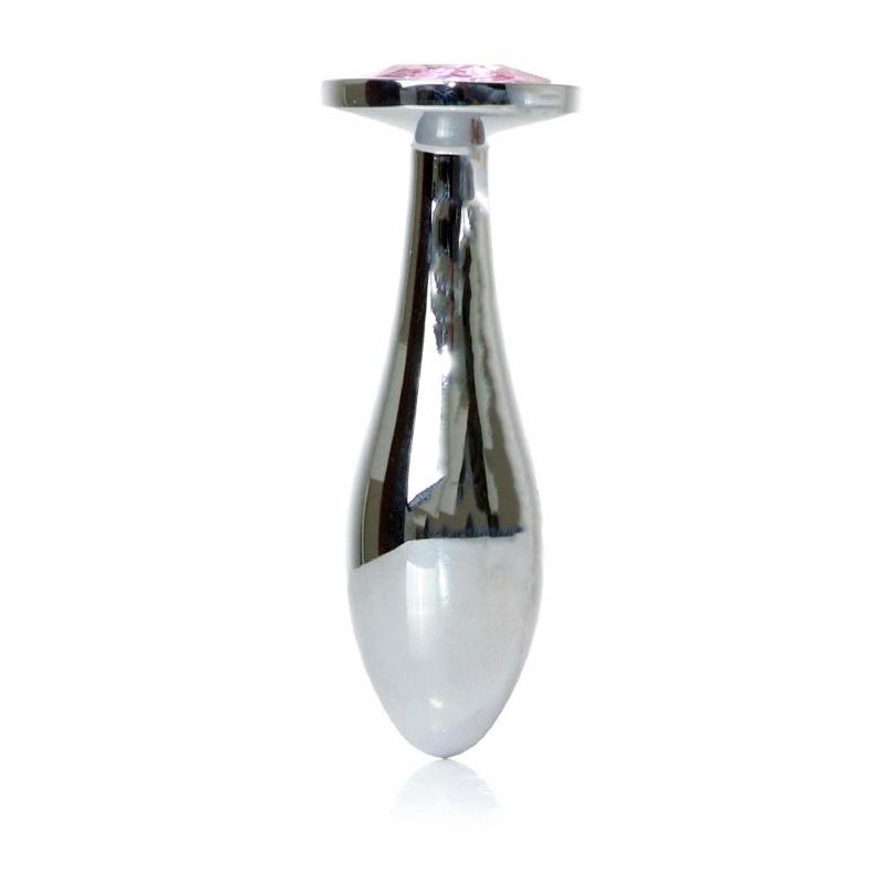 Анальна пробка - Jewellery Silver Plug M Pink