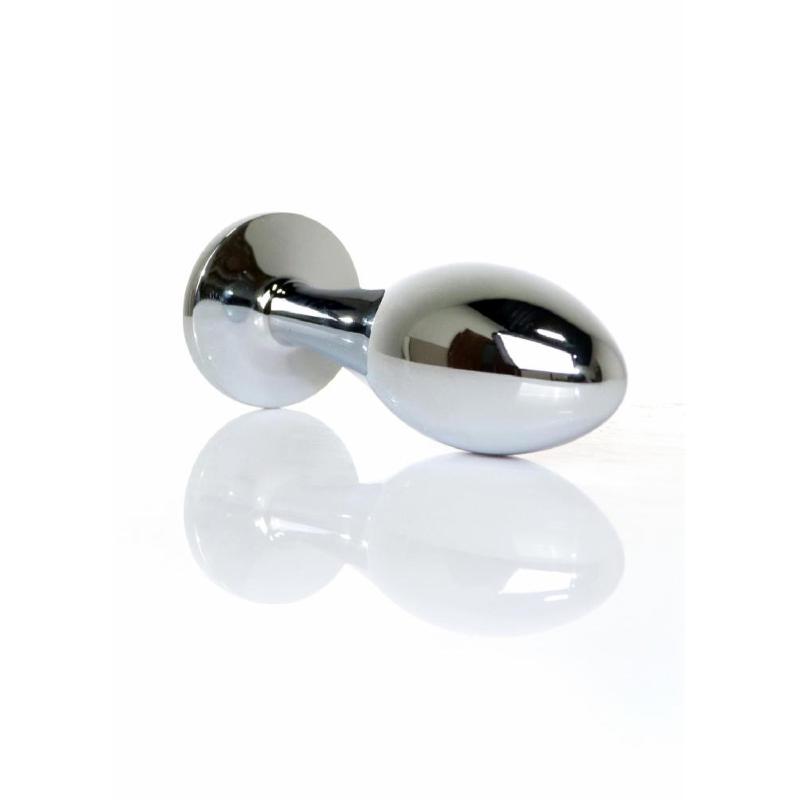 Анальна пробка - Jewellery Silver Plug Light Blue L