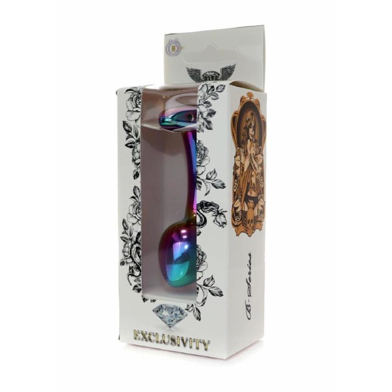 Анальна пробка - Jewellery Multicolour Curved Plug M