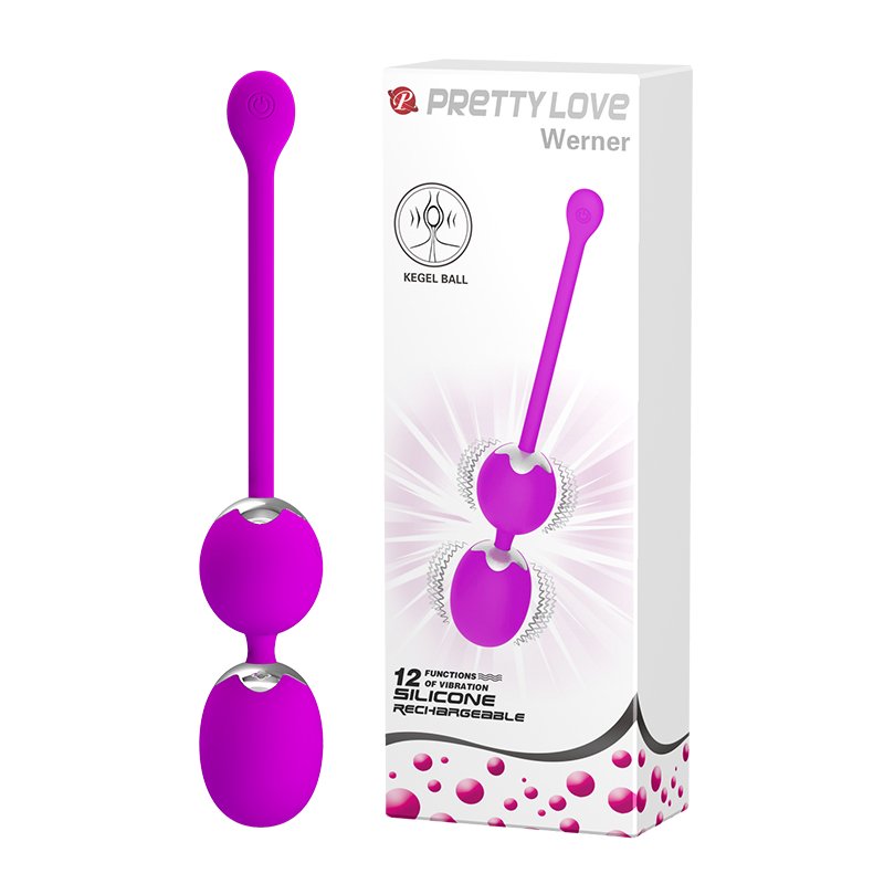 Віброкульки - Pretty Love Werner Kegel Ball Purple - зображення 1