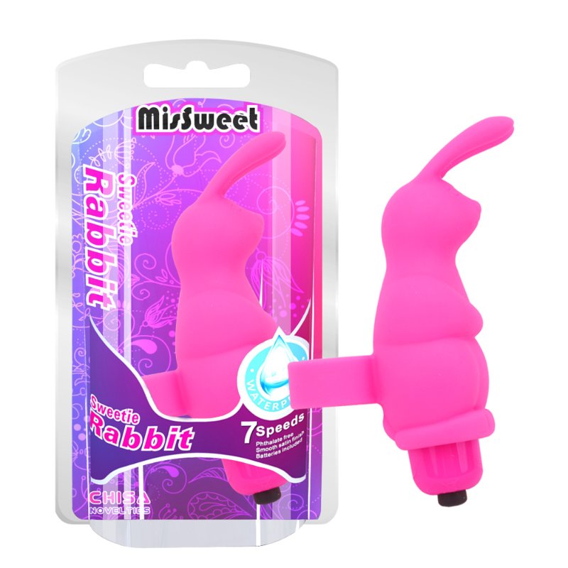 Насадка на палець - MisSweet Sweetie Rabbit Finger Vibrator Pink - зображення 1