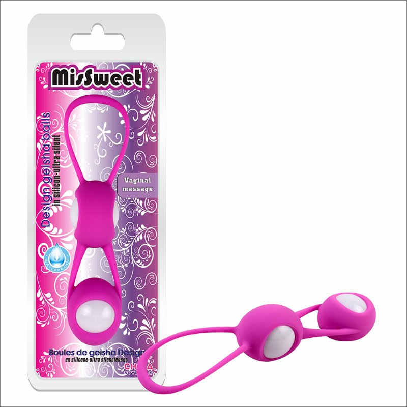 Вагінальні кульки - MisSweet Geisha Balls Pink - зображення 1