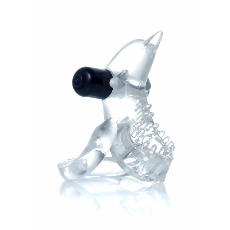 Ерекційне кільце - Dolphin Vibro CockRing Clear