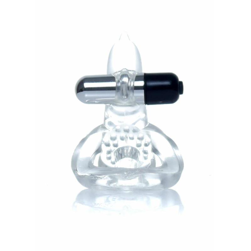 Ерекційне кільце - Dolphin Vibro CockRing Clear