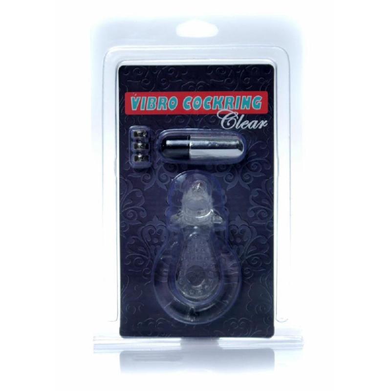 Ерекційне кільце - Dolphin Vibro CockRing Clear