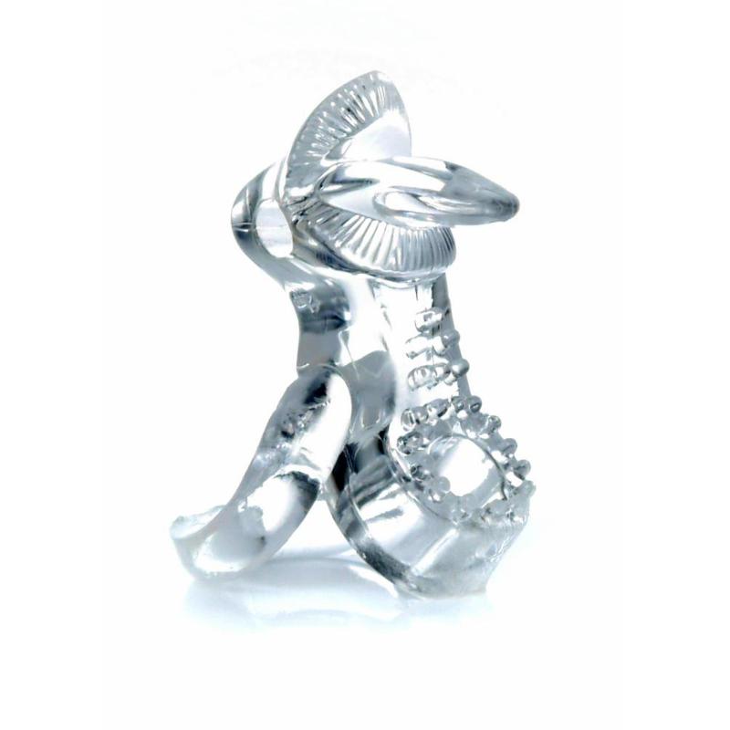 Ерекційне кільце - Tongue Vibro CockRing Clear