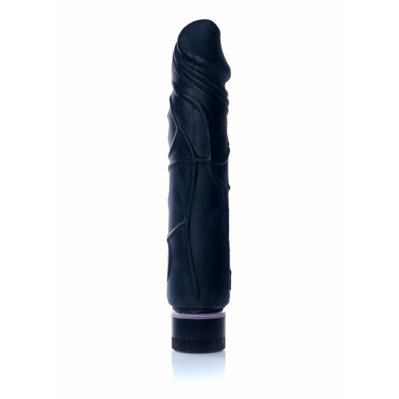 Вібратор - Real Skin Multispeed Black, 22 см