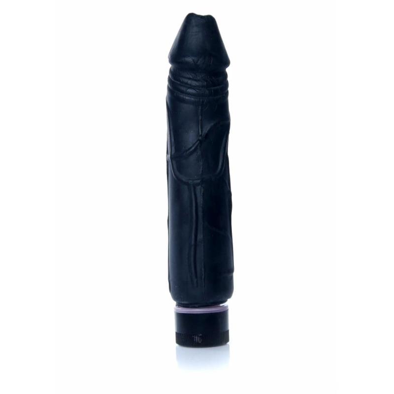Вібратор - Real Skin Multispeed Black, 22 см