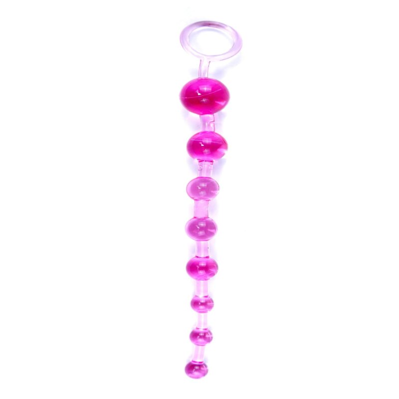Анальний ланцюжок - Jelly Anal Beads Pink - зображення 1