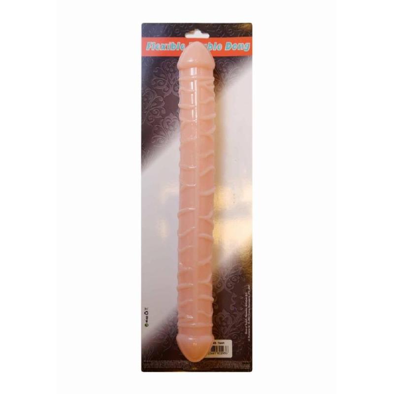 Двосторонній фалоімітатор - Flexible Double Dong Flesh