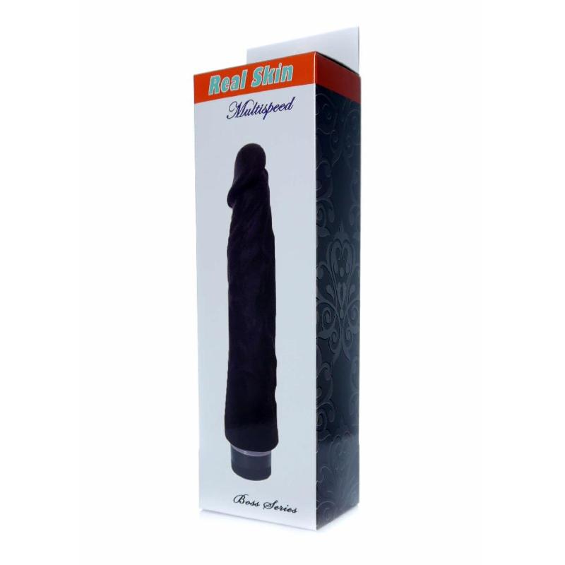 Вібратор - Real Skin Multispeed Black, 22,5 см