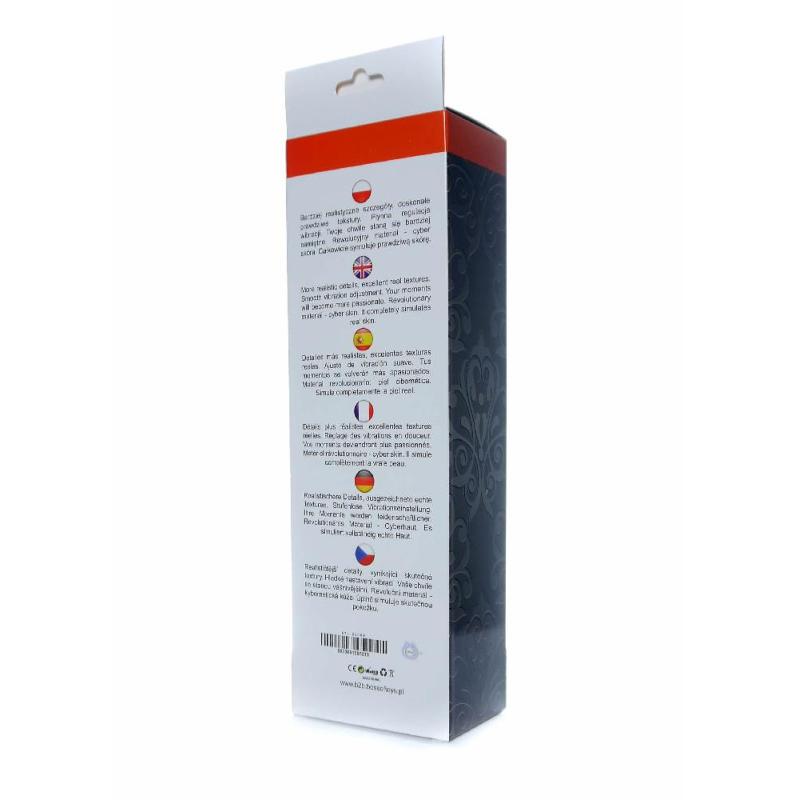 Вібратор - Real Skin Multispeed Black, 22,5 см