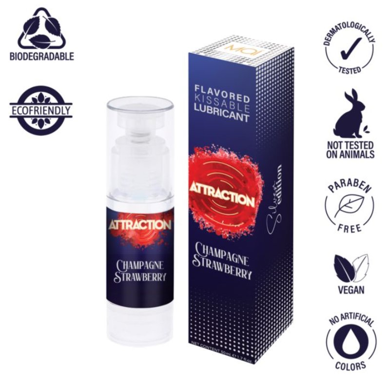 Лубрикант - MAI Attraction Champagne Strawberry, 50 мл - зображення 1