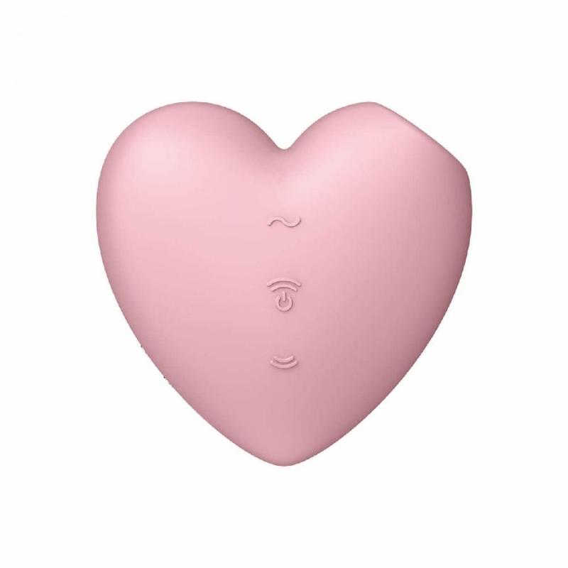 Вакуумний стимулятор - Satisfyer Cutie Heart Light Red