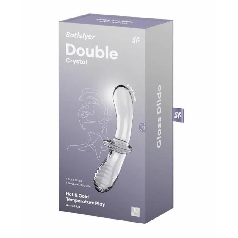 Фалоімітатор - Satisfyer Double Crystal Transparent