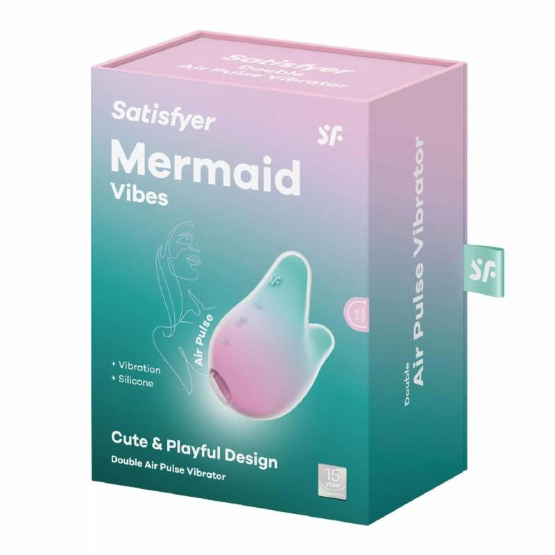 Вакуумний кліторальний стимулятор - Satisfyer Mermaid Vibes Mint/Pink