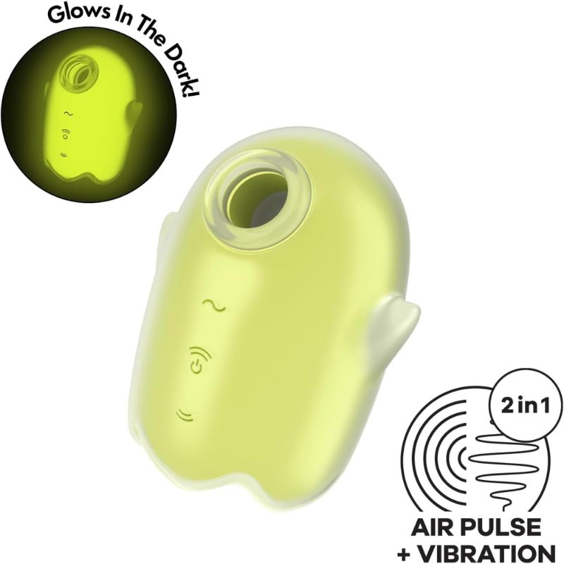 Вакуумний стимулятор - Satisfyer Glowing Ghost Yellow