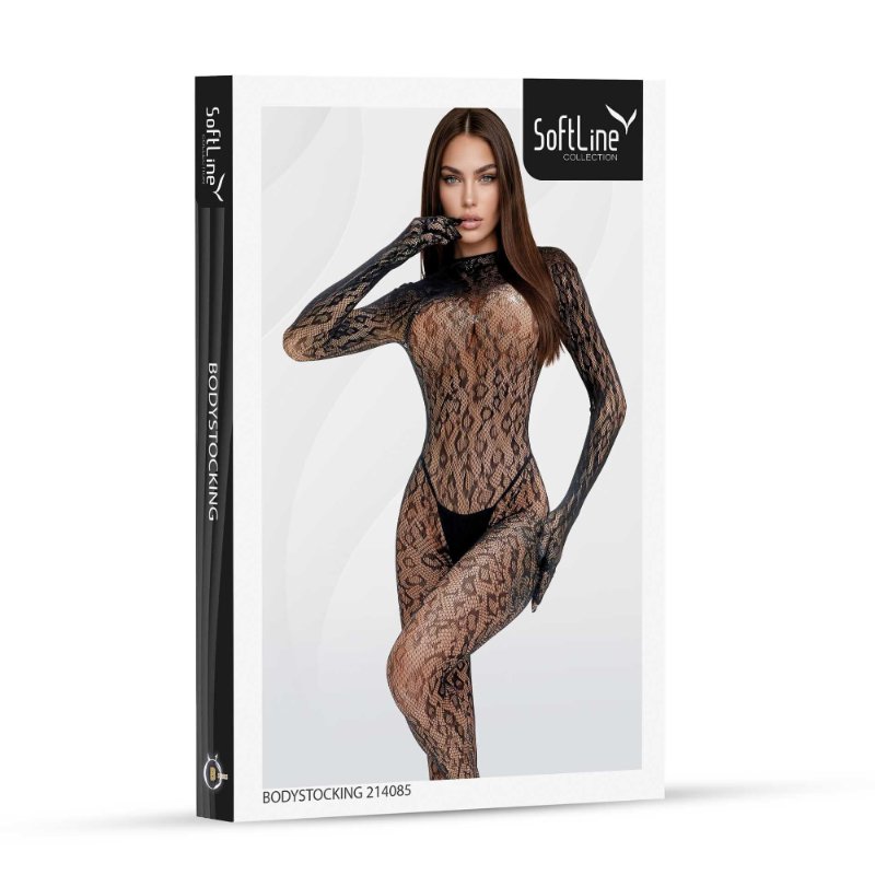 Бодістокінг - Bodystocking 214085, black - One Size