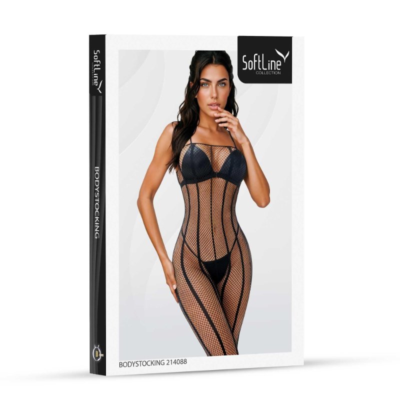 Бодістокінг - Bodystocking 214088, black - One Size