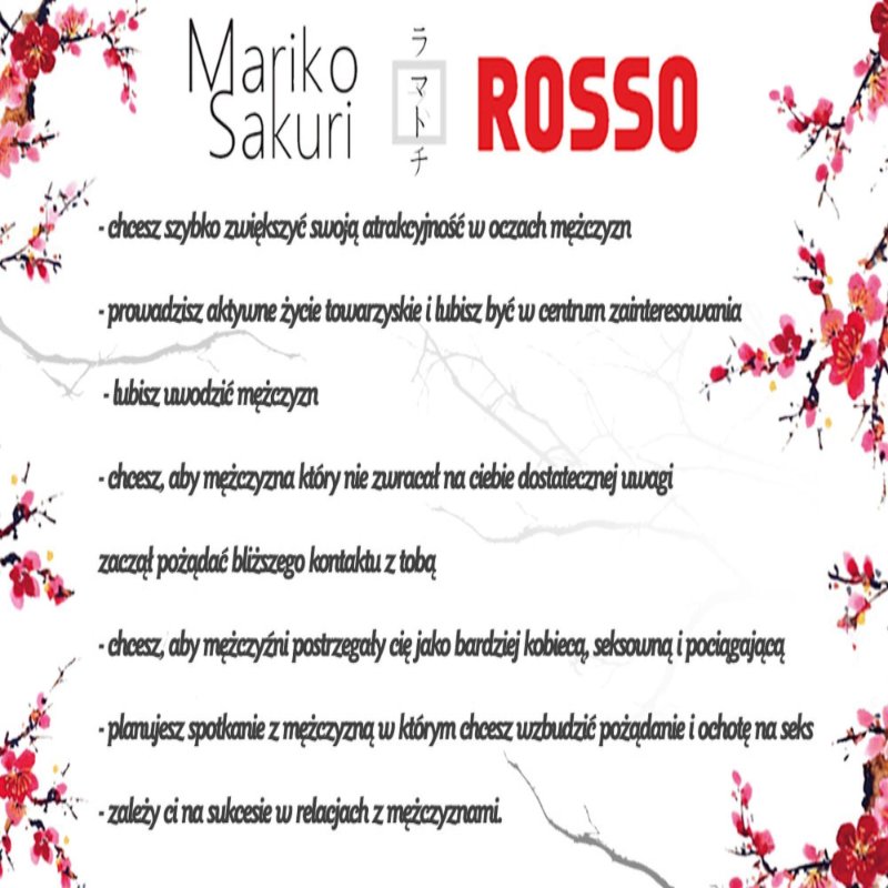 Жіночі парфуми з феромонами - Aurora Mariko Sakuri Rosso Women, 50 мл