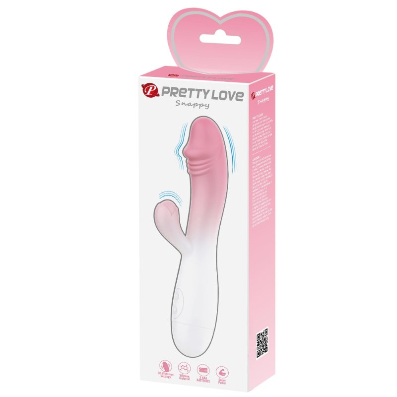 PRETTY LOVE - SNAPPY, light pink, 30 vibration functions - зображення 1