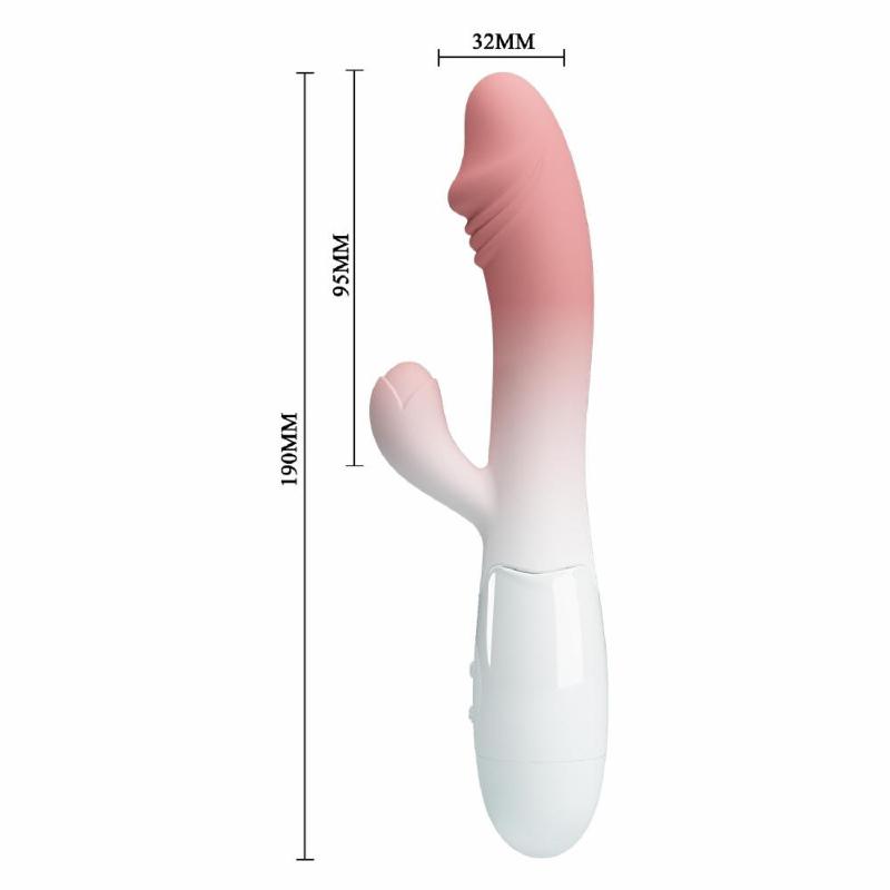 Вібратор - Pretty Love Snappy White/Light Pink