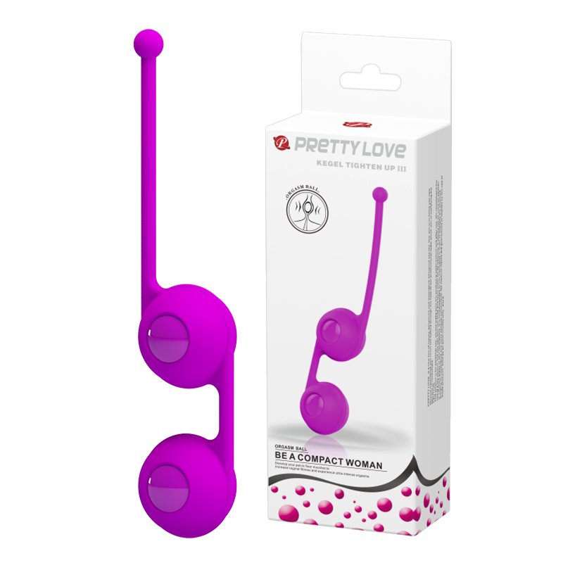 Вагінальні кульки - Pretty Love Kegel Tighten Up III Purple - зображення 1