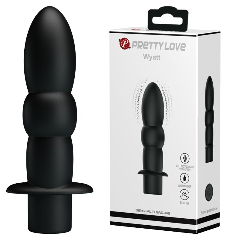 Вібратор - Pretty Love Wyatt Anal Plug Black - зображення 1